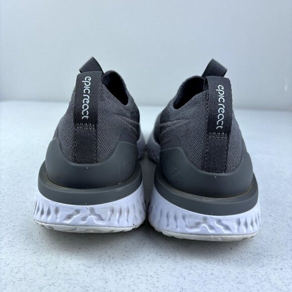 Nike Epic Phantom React Flyknit Sneakers Gray 7 - Picture 7 of 10